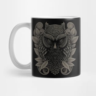 The owl is decorated with Javanese ornaments Mug